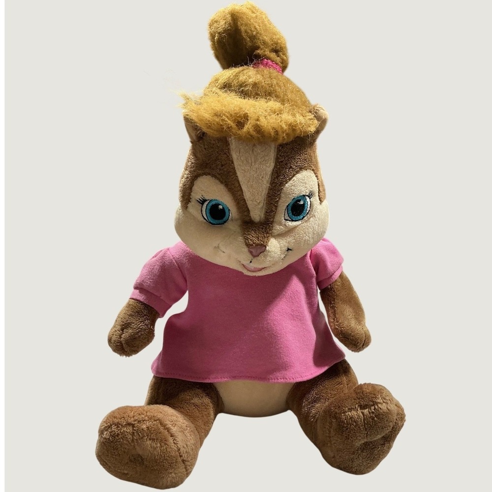 Build-A-Bear Brittany Chipettes Plush Pink Dress Alvin Chipmunks 16in